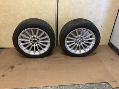 12-19 BMW 535XI 3.0 AT Wheel Rim w/ Tire Bridgestone 245/45 R18 18x8J Set Of 2 B