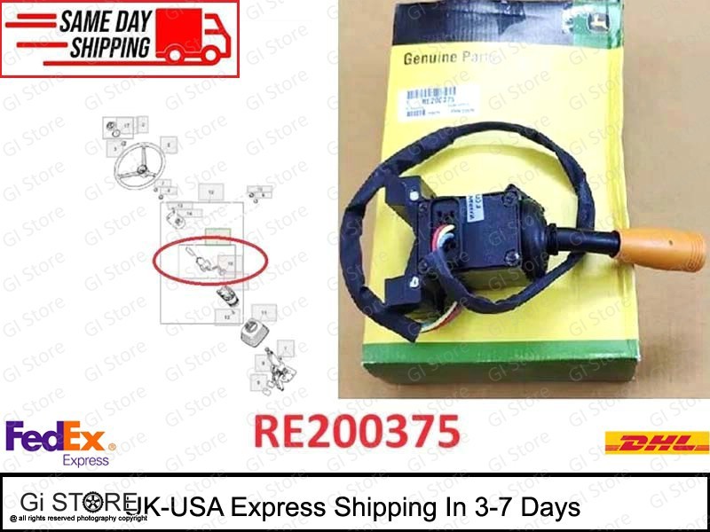 John Deere Genuine RE200375: Left Side Steering Column Control Lever