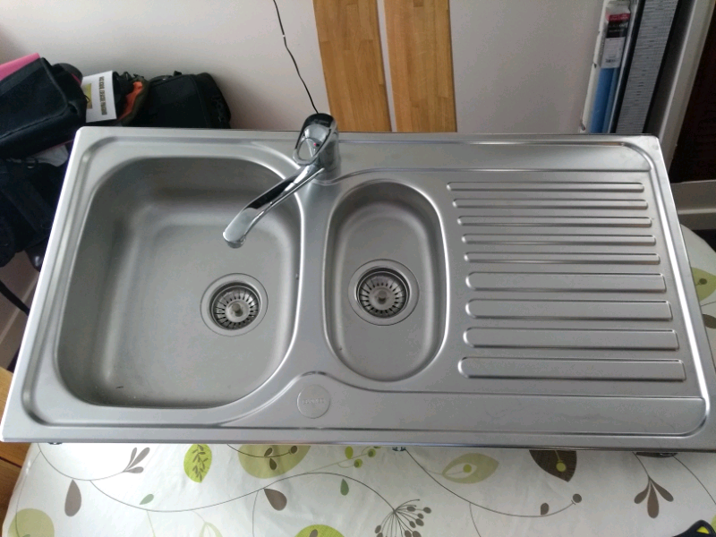 Blanco 1 1 2 Stainless Steel Kitchen Sink Drainer Mixer Tap In Swindon Wiltshire Gumtree