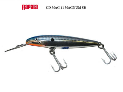 RAPALA MAGNUM CD 11 - Col.  SB SILVER BLUE - TRAINA MARE PRODOTTO ORIGINALE