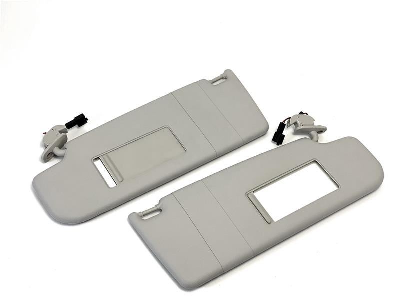 Electrical Interior Sunvisor Sun Visors Set for Volkswagen Bora 98-05 Gray 2 Pcs