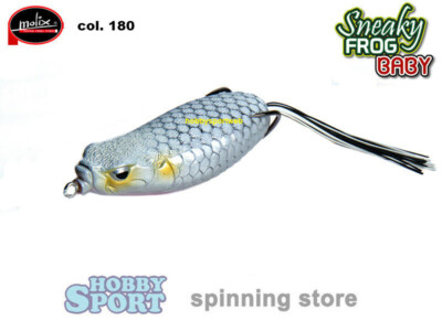 SNEAKY FROG BABY MOLIX 10 GR  COLORE 180 SILVER ALBINO SPINNING BLACK BASS