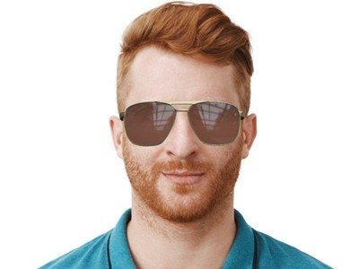 Pre-owned Gucci Gg1164s-002-58 Gold Sunglasses