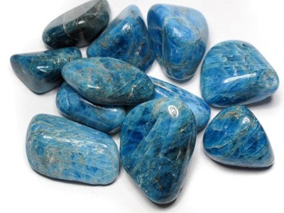 Blue Apatite Tumbled - Healing Stone - Crystal Healing 20-25mm (1)