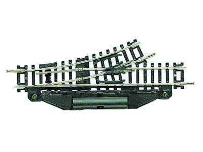 Handweiche links 1042 mm 24° N-Gleis ohne Bettung