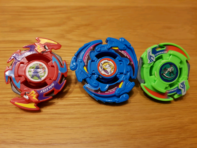 10 early 2000s Beyblades and Dranzer stadium in Ipswich, Suffolk