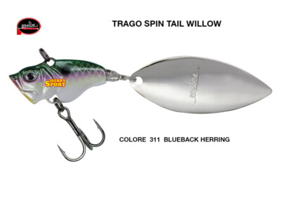 MOLIX TRAGO SPIN TAIL WILLOW 3/8 oz COLOR 311 BLUEBACK HERRING 10.5 GR SPINNING