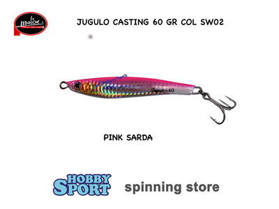 MOLIX JUGULO CASTING 60 GR COL SW 02 PINK SARDA ORIGINALE SPINNING MARE