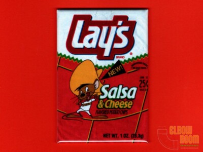 Lay's Salsa & Cheese chips vintage package art 2x3'' fridge/locker magnet Speedy