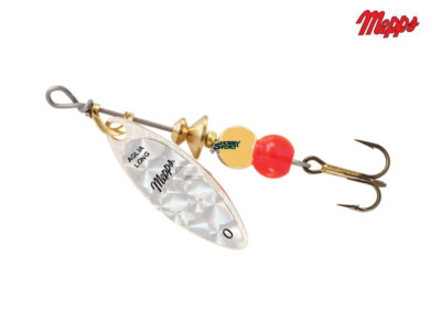 CUCCHIAINO MEPPS ROTANTE AGLIA LONG SIZE 0  PALETTA SILVER PESO 2,5 GR  SPINNING