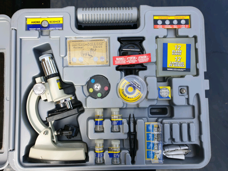 MicroScience Deluxe Zoom Power Microscope Set in Thornhill, Cardiff