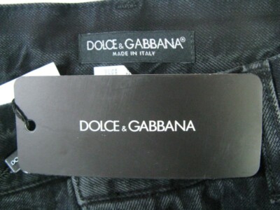 Pre-owned Dolce & Gabbana D&g Dolce&gabbana Jeans Man Blacks G46kldg8d94 S9001 Sz.46 Make Offer