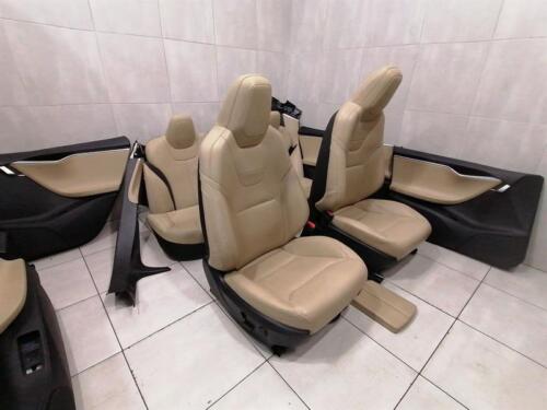 TESLA MODEL S 70 Sitz NAPPA MOJAVE BEIGE SEAT INTERRIOR SATZ