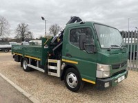 Mitsubishi Fuso Canter 7C15 -  2 TON ATLAS 57.3 CRANE SWB DROPSIDE 7.5