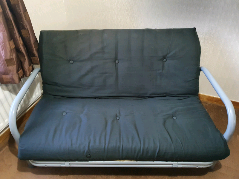 Used Argos Home Mexico 2 Seater Futon Sofa Bed - Black | in Slateford