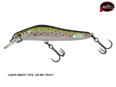 JUBAR SMART 70 FS MOLIX  COL 229 MX TROUT  10 GR  7 CM FAST SINKING  SPINNING