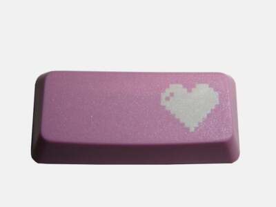 Pink 8-bit Heart Enter (2.25x) Novelty Doubleshot Cherry MX Keycaps / Key cap
