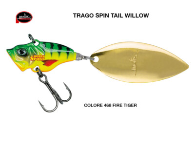 MOLIX TRAGO SPIN TAIL WILLOW 3/8 oz COLORE 468 FIRE TIGER 10.5 GR SPINNING