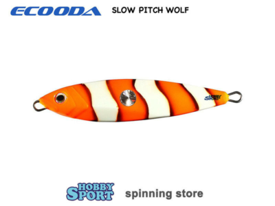 SLOW PITCH WOLF 120 GR  COL B1 CLOWN GLOW  PESCA MARE BARCA ECOODA