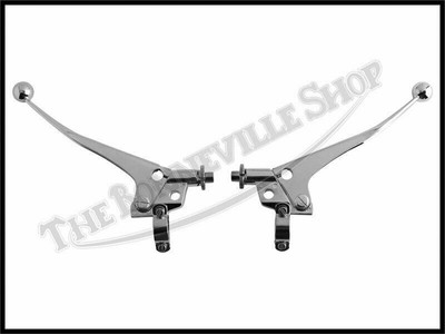 Triumph Norton BSA Chrome 7/8'' Handlebar Levers PN# TBS-0462 TBS-0463 CH