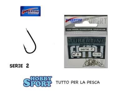 AMI NICHELATO SERIE 2  SIZE 9 TUBERTINI  PESCA MARE BARCA  BUSTA 25 PZ