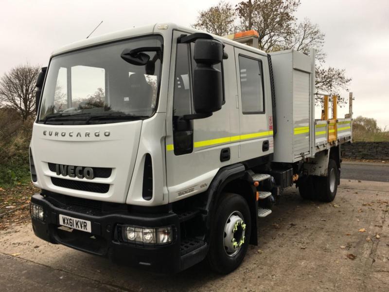 2012 Iveco Eurocargo 150E22 crew cab steel tipper 50kms, 15ton GVW in
