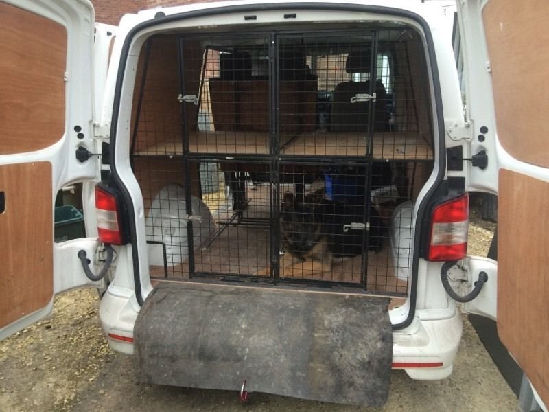 Dog cage cages security T5 vw transporter crate dogs dog box dog van