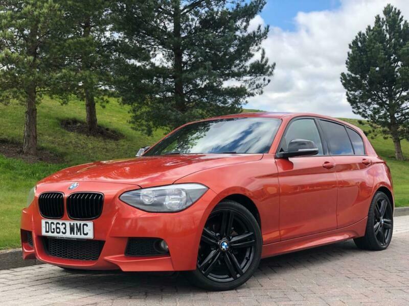 2013 63 BMW 1 Series 116d 2.0 Diesel M Sport **VALENCIA ORANGE** NAV ...