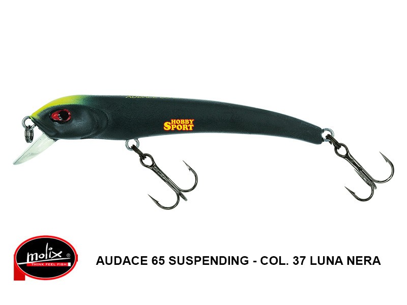 MOLIX AUDACE 65SP COL. 37 LUNA NERA 3,5 GR SUSPENDING SPINNING MARE PICC TRAINA