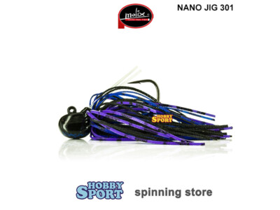 MOLIX NANO JIG 9 GR COL 301 BLACK BLUE PURPLE 5/16OZ SPINNING PER BLACK BASS
