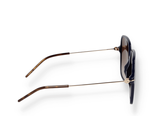 Pre-owned Gucci Gg1267s-004 Blue Gold Red Sunglasses