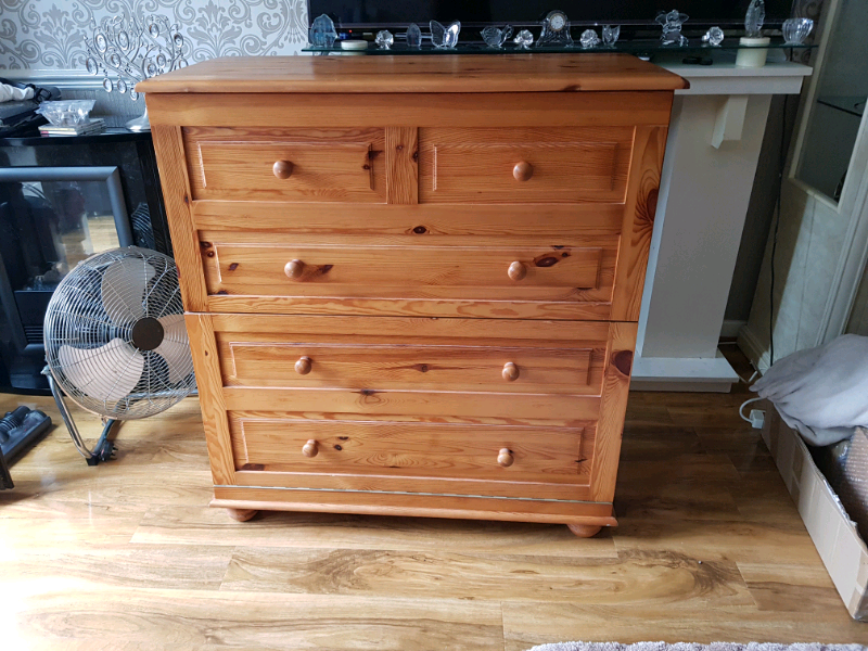 Fold Up Bed In Pine Unit Looks Like A Chest Of Drawers In High