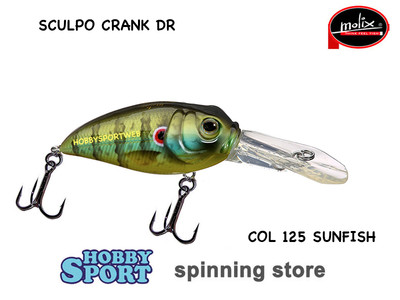 MOLIX SCULPO CRANK DR  5,5 CM col  125 SUNFISH 14 GR SPINNING BLACK BASS