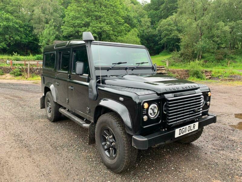 2011 11 LAND ROVER DEFENDER 110 XS 2.4 TDi STUNNING 7 SEATER IN BLACK