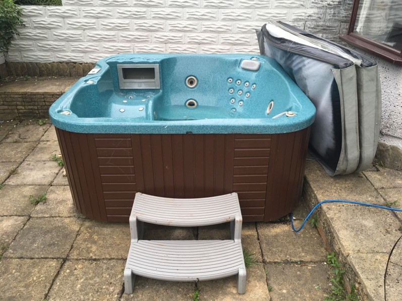 Large HOT TUB for sale with steps and cover in Ystrad Mynach, Caerphilly Gumtree