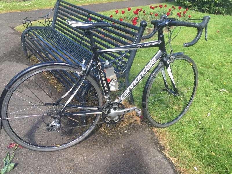 Cannondale synapse ultra 54 with carbon forks sks mudguards in