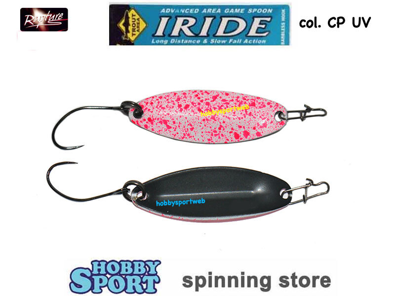 IRIDE SPOON 3,3 GR  CP WHITE PINK-BLACK AREA TROTA  RAPTURE TRABUCCO 18808161