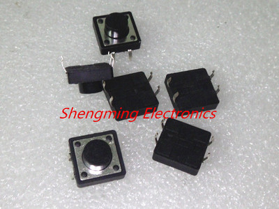 100PCS Momentary Tactile Push Button Switch Tact Switch 12X12X7mm DIP-4