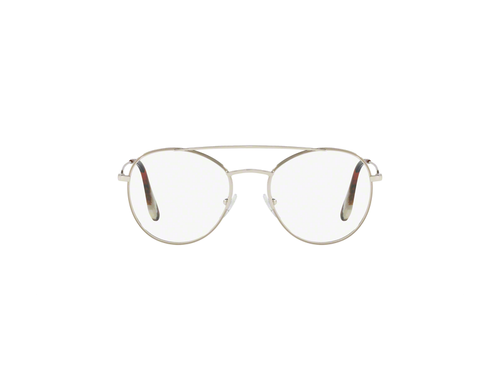 Pre-owned Prada Eyeglasses  Pr 55uv With. 1bc1o1 Silver