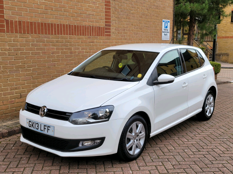 VW POLO 2013 MATCH MODEL 1.4 AUTOMATIC LOW MILES FSH RARE IN WHITE in