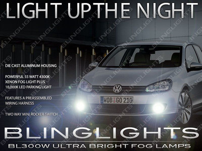Xenon Halogen Fog lamp VW Driving light Kit For 2009-2014 Volkswagen Golf Mk6