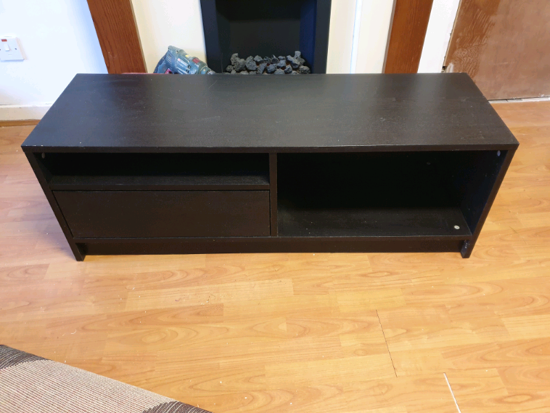 Black wood tv stand Ikea in Willowbrae, Edinburgh Gumtree