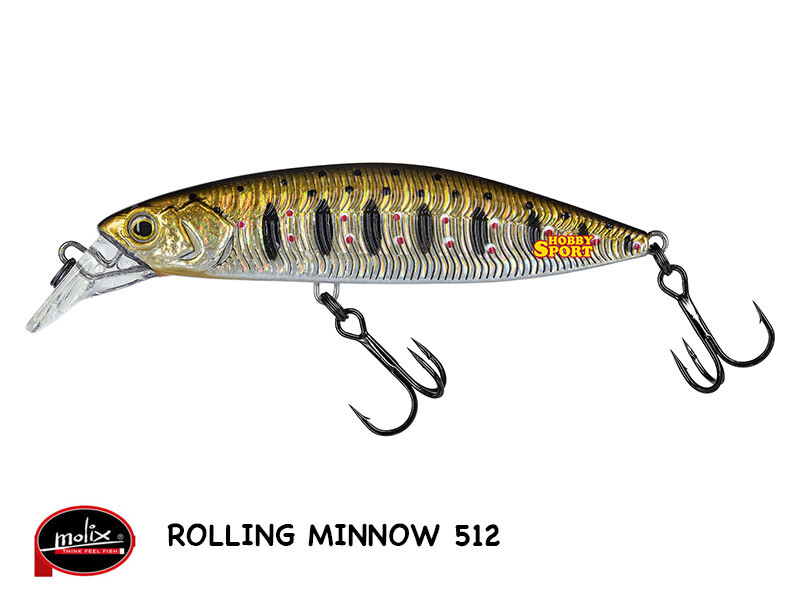 ROLLING MINNOW 60 FS MOLIX COL.512 MX BROWN TROUT  8,5 GR FAST SINKING 6 CM