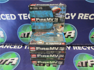 LOT OF 4 ATI FIRE MV2250 256MB DDR2 DVI PCI-E VIDEO GRAPHICS CARD