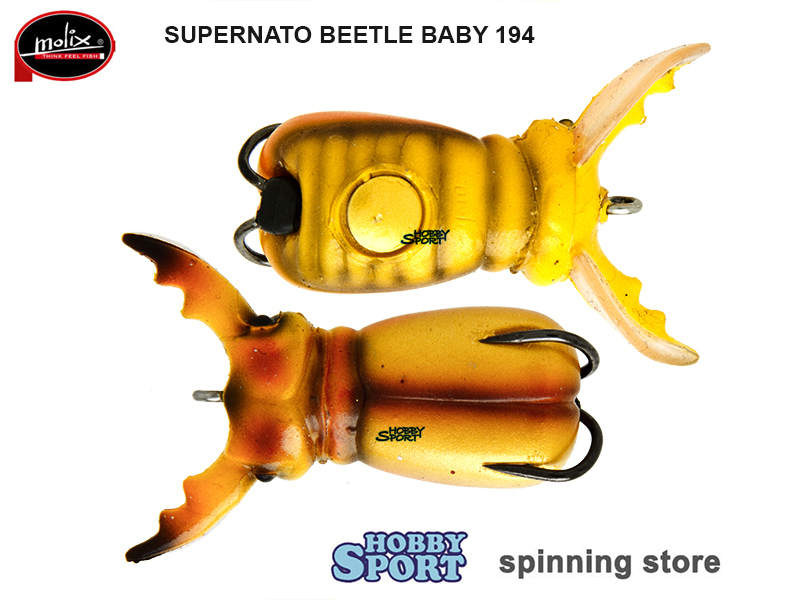 SUPERNATO BEETLE BABY COLORE  194 METALLIC ORANGE 5,5 GR MOLIX SPINNING B.BASS