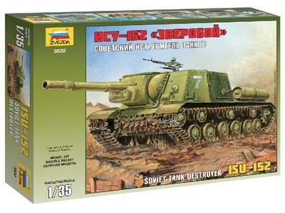 ZVEZDA 1/35 SEMOVENTE ISU-152 MODELLO IN KIT DI MONTAGGIO