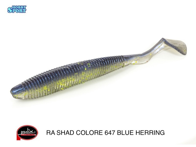 MOLIX RA SHAD 2,0'' COLORE 647 BLUE HERRING  PESCA LAGO TROTA SPINNING