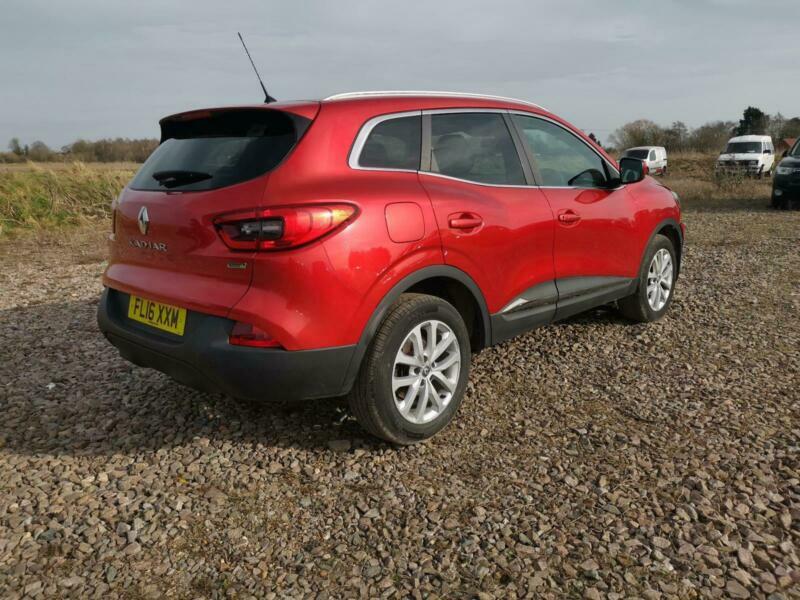 2016 RENAULT KADJAR DYNAMIQUE AUTOMATIC RED Cat N SALVAGE DAMAGED 