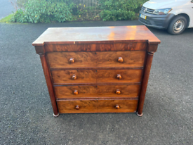 Large edwardian 5 drawer chest of drawers £120 