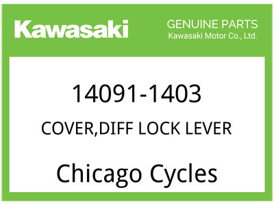 Kawasaki OEM Part 14091-1403 COVER,DIFF LOCK LEVER